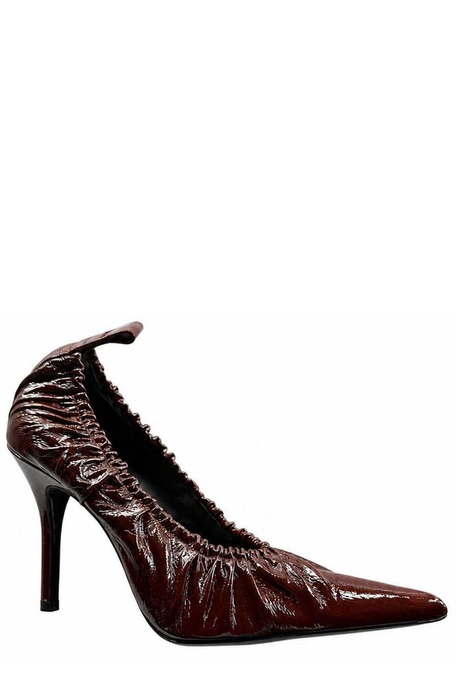 Iro Ruched Detail Fronce Heel Pumps