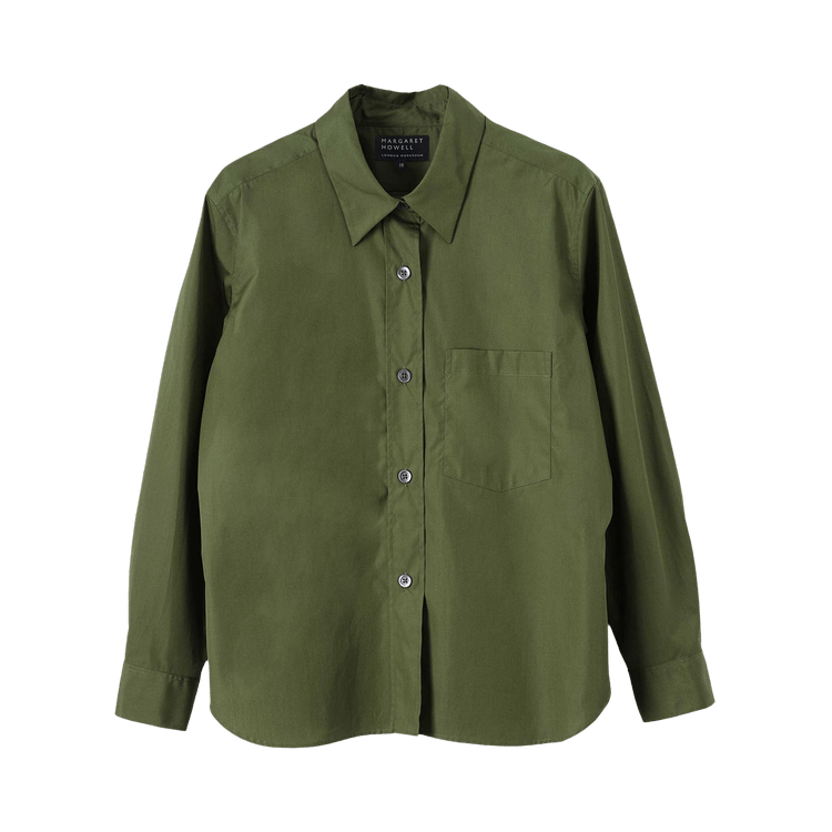 Margaret Howell Simple Shirt 'Leaf Green'