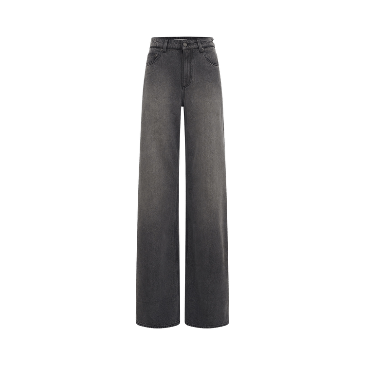Marine Serre Moon Laser Denim Baggy Jeans 'Dark Grey'