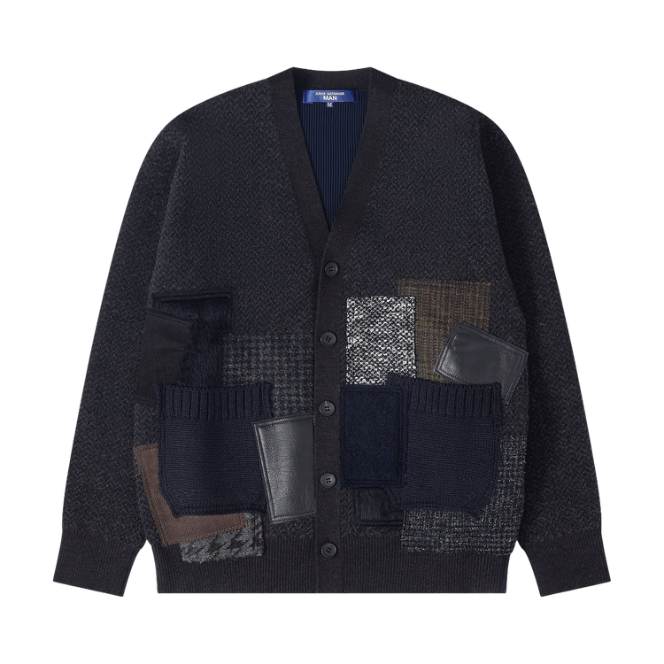 Junya Watanabe Mixed Patchwork Cardigan 'Brown/Navy'