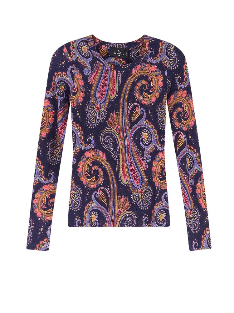Etro Paisley Crewneck T-Shirt