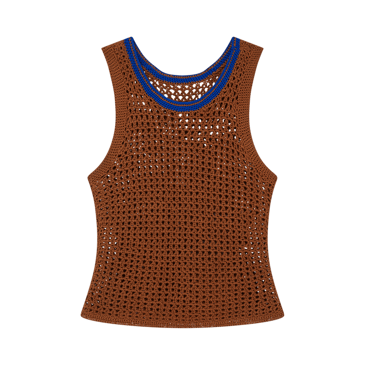 Wales Bonner Dance Crochet Vest 'Brown'