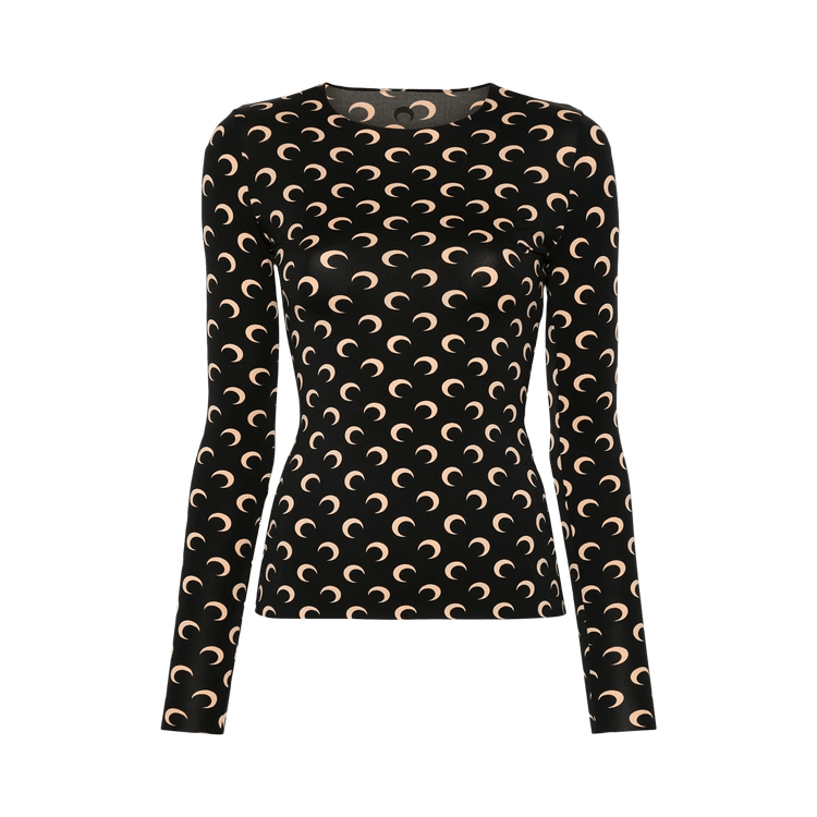 Marine Serre Regenerated AOM Jersey Second Skin Long-Sleeve 'Inverse Tan'