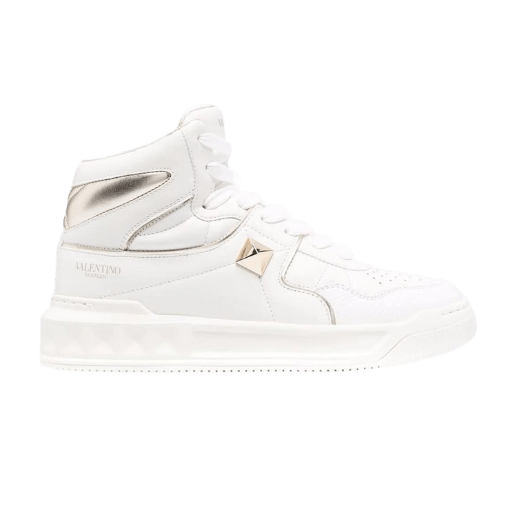 Valentino Wmns One Stud Mid 'White Silver'