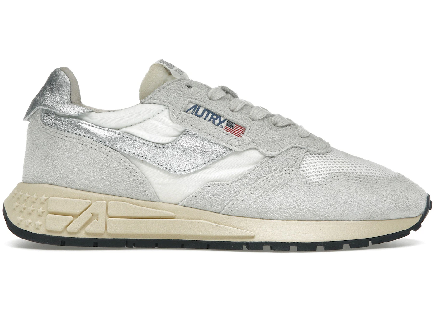 Autry Reelwind Low White Silver (Women's)
