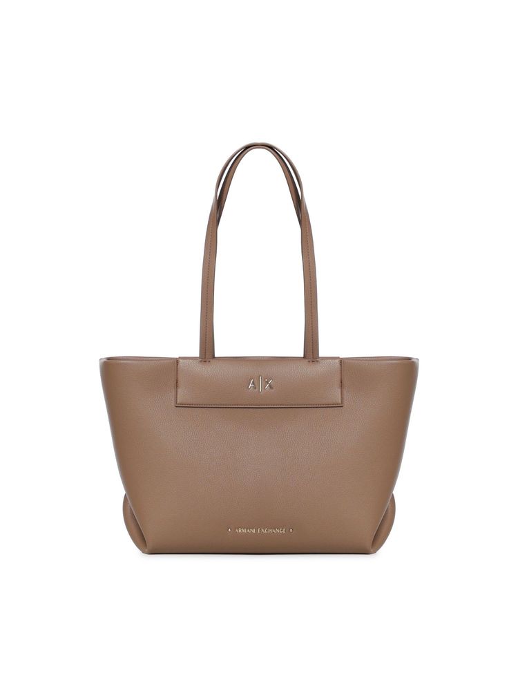 Armani Exchange Embossed Logo Tote Bag