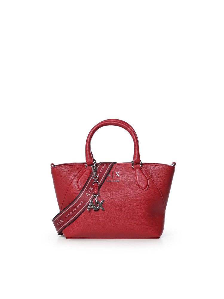 Armani Exchange Logo Charm Shoulder Bag