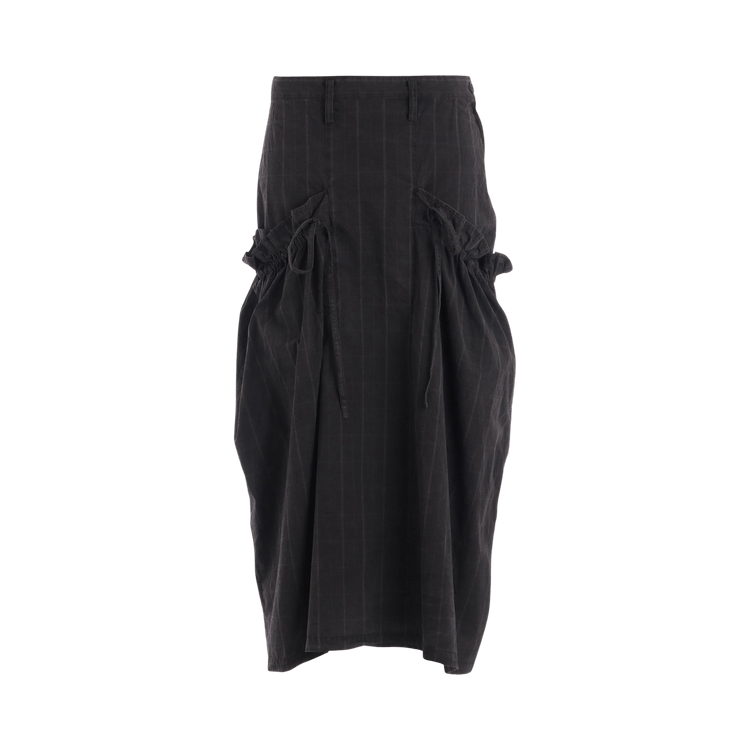 Y's On-Gather Cloth Skirt 'Grey'