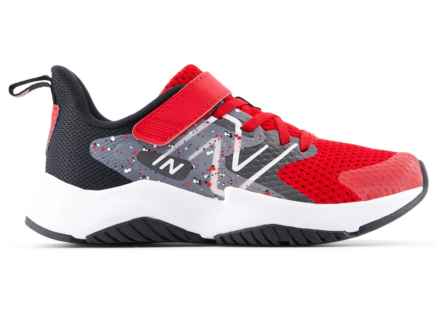 New Balance Rave Run v2 Bungee Lace Team Red Black Black Cement (PS)