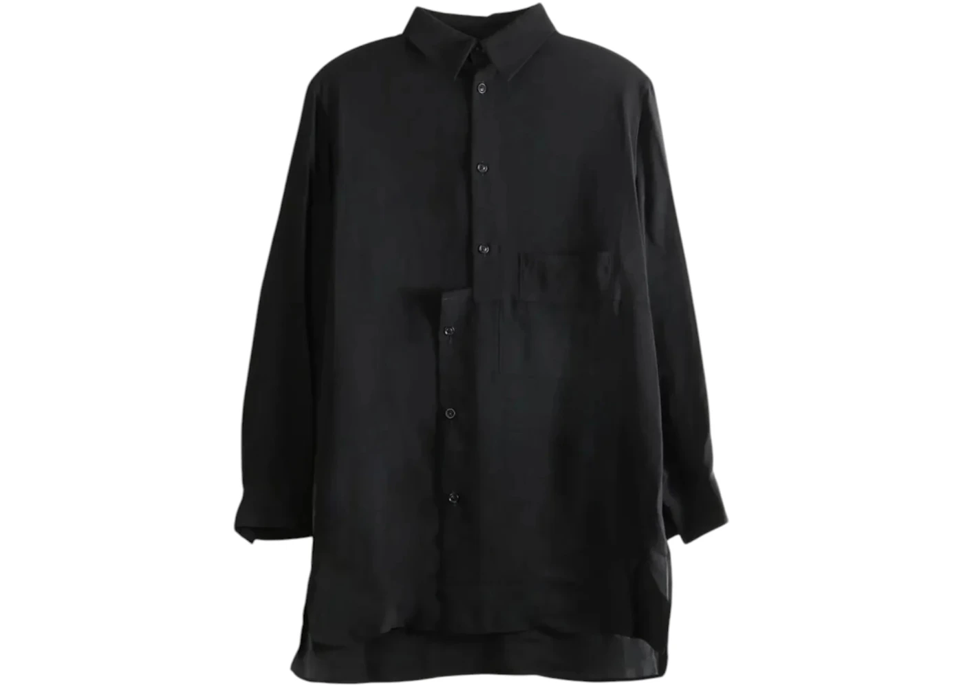 Y's Women's O-Left Front Unmatched Blouse Black