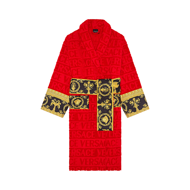 Versace I Heart Baroque Bath Robe 'Red'