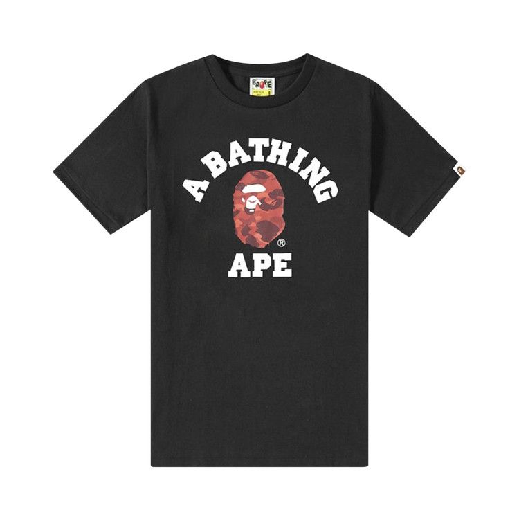 BAPE Color Camo College T-Shirt 'Red / Black'