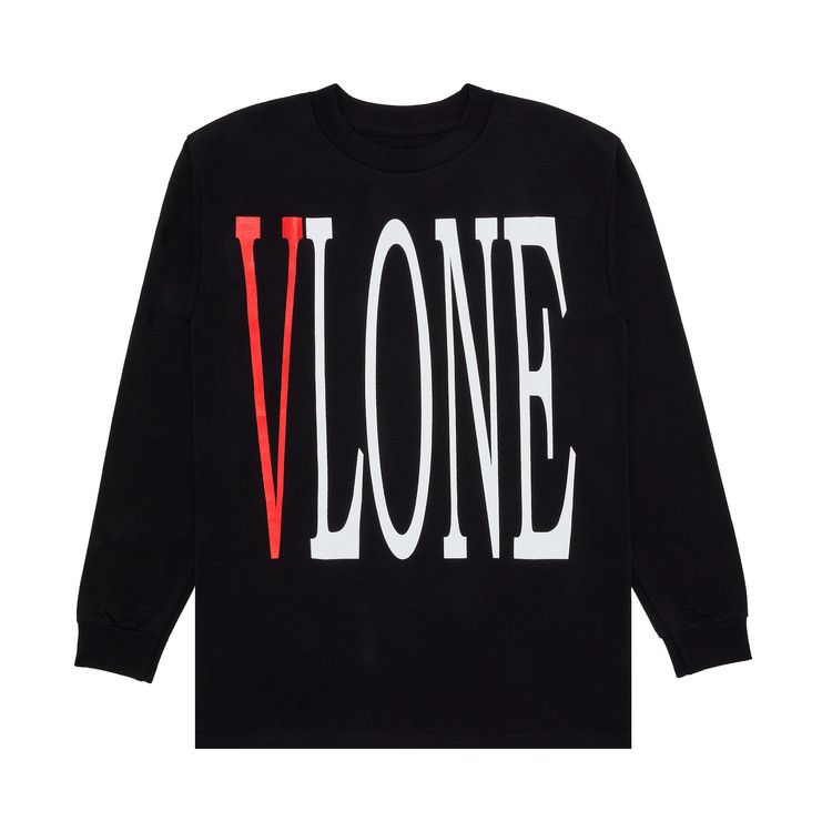 Vlone Staple Long-Sleeve Shirt 'Black/Red'