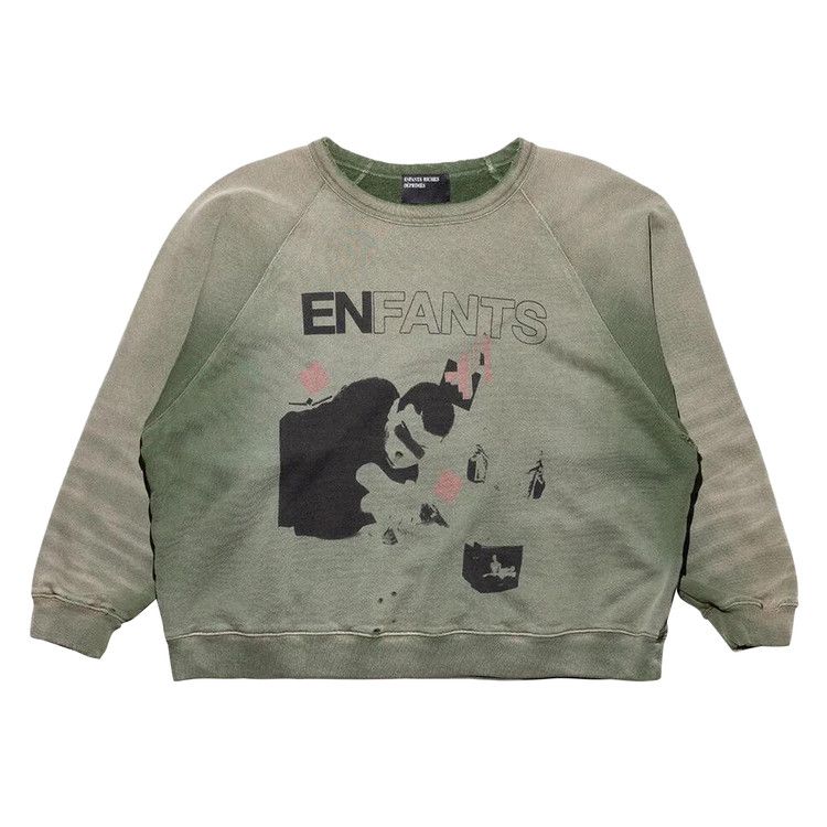 Enfants Riches Déprimés My Death My Life Raglan Sweatshirt 'Gardener Green'