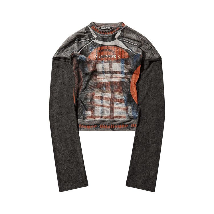 Ottolinger Mesh Hybrid Long-Sleeve 'Racing Plaid'