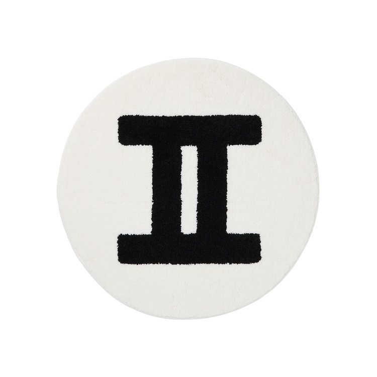 GOAT x Gallery 1950 Horoscope Gemini Rug White/Black