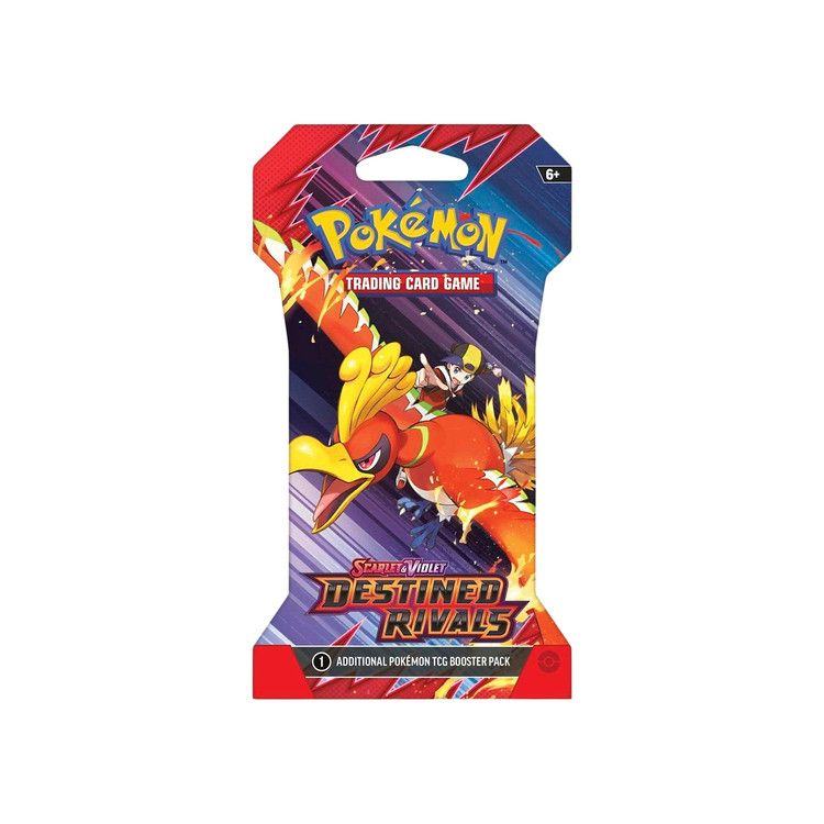 Pokémon Scarlet & Violet: Destined Rivals Sleeved Booster Pack (Ethan & Ho-Oh ex Artwork)