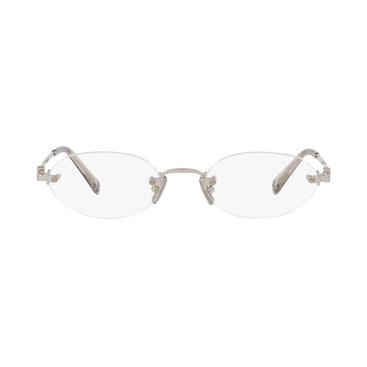 Miu Miu Frameless Optical Glasses 'Silver/Clear'