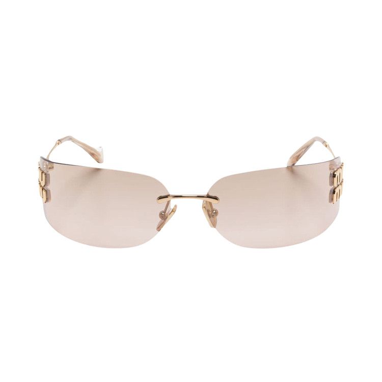 Miu Miu Frameless Sunglasses 'Gold'