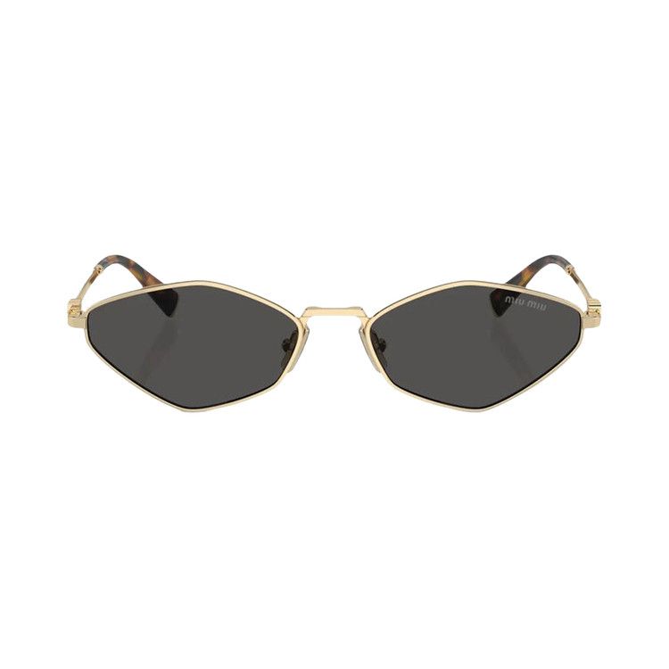 Miu Miu Logo Sunglasses 'Pale Gold'