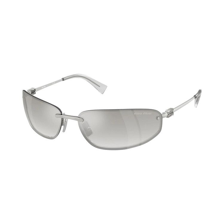 Miu Miu Logo Nocturne Sunglasses 'Silver'