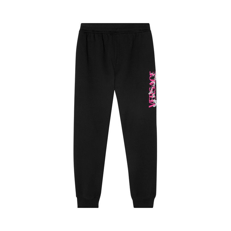 Versace Silver Baroque Sweatpants 'Black'