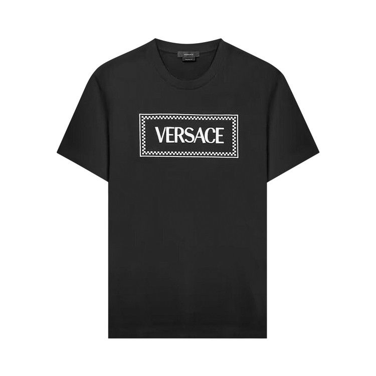 Versace Embroidered Logo Compact T-Shirt 'Black'