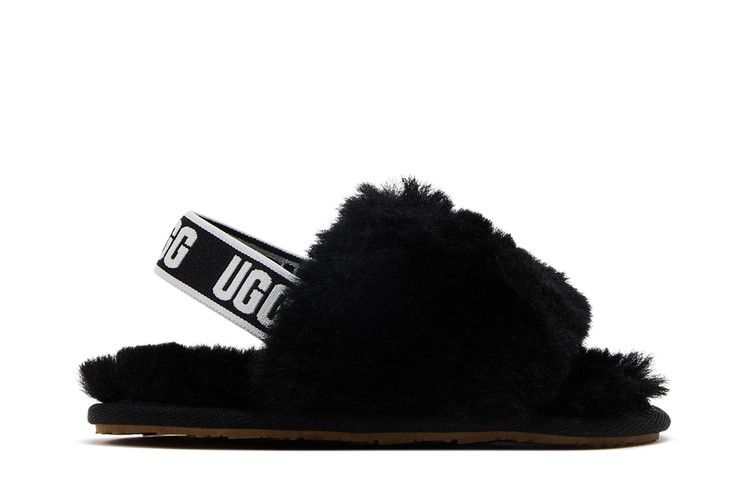 UGG Fluff Yeah Slide Toddler 'Black'