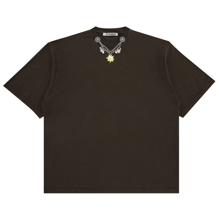 Ottolinger Oversized Charm T-Shirt 'Dark Brown Wash'