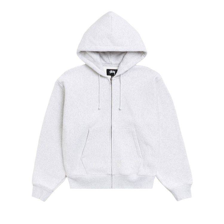 Stussy Basic Diamond Zip Hoodie 'Ash Heather'