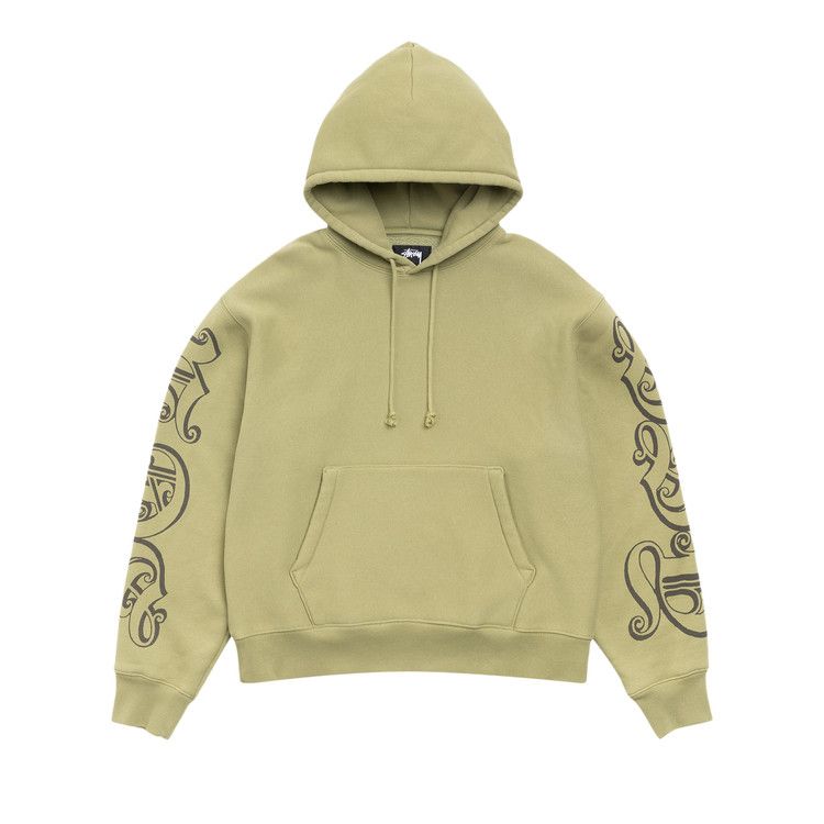 Stussy Motif Print Hoodie 'Moss'