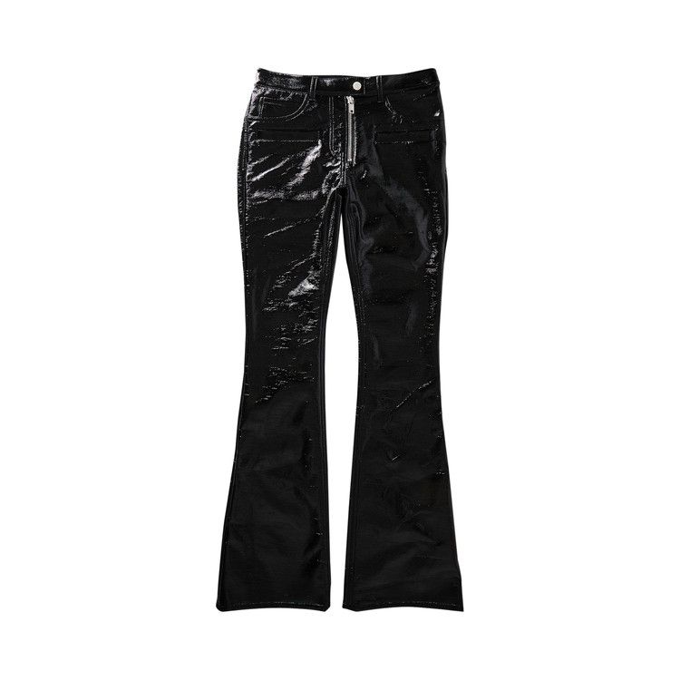 Courrèges Vinyl Zipped Pants 'Black'