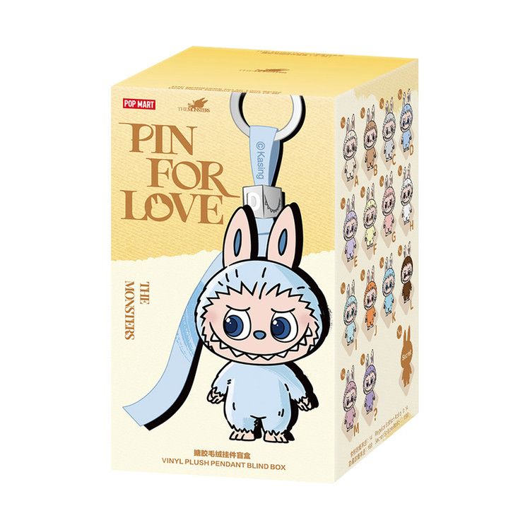 Pop Mart Labubu THE MONSTERS Pin for Love Series A-M Vinyl Plush Pendant Blind Box 'Mystery'