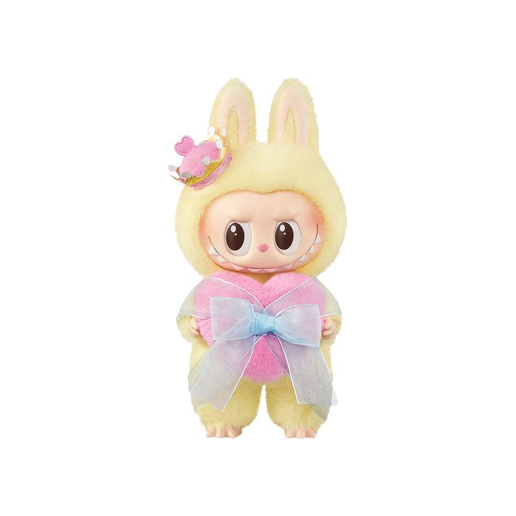 Pop Mart Labubu THE MONSTERS Let's Checkmate Series Vinyl Plush Hanging Card 'Yellow'