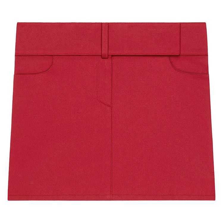 Courrèges Belted Miniskirt 'Ruby'