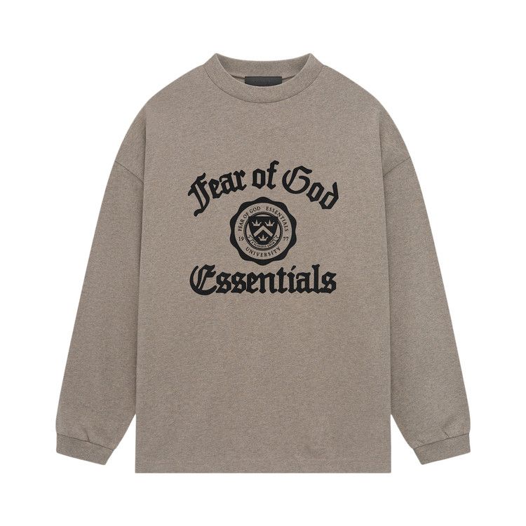 Fear of God Essentials Heavy Long-Sleeve Tee 'Heather Grey'