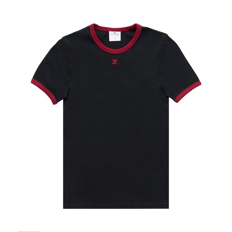 Courrèges Signature Contrast T-Shirt 'Black'