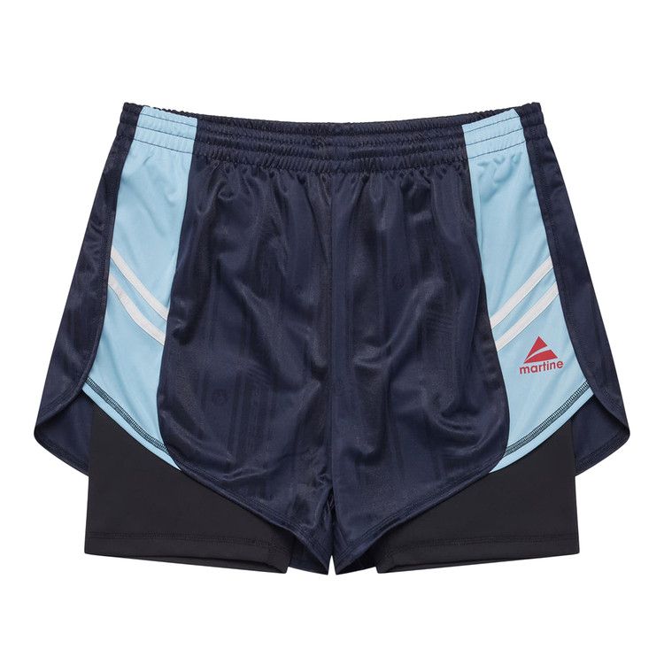 Martine Rose Double Football Short 'Blue Navy'