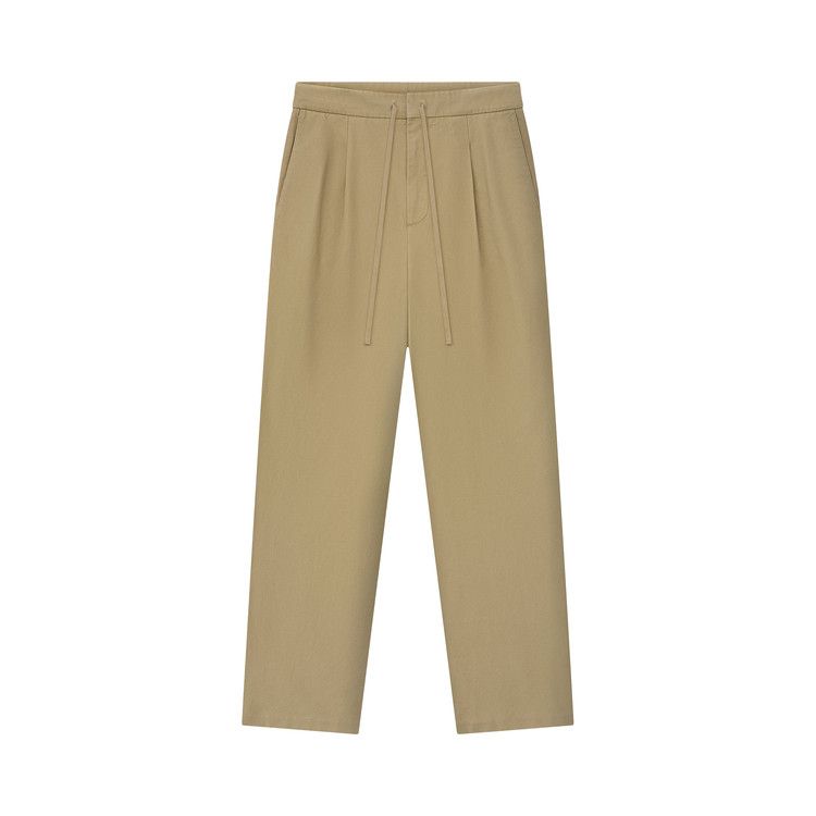 Fear of God Essentials Cotton Canvas Pleat Front Pant 'Dune'