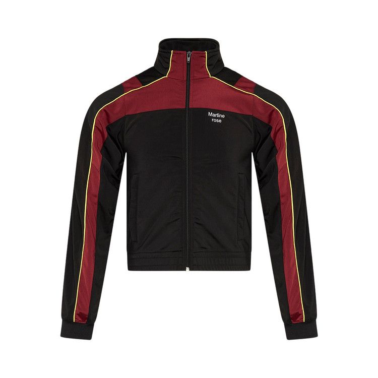 Martine Rose Shrunken Track Jacket 'Black/Burgundy'