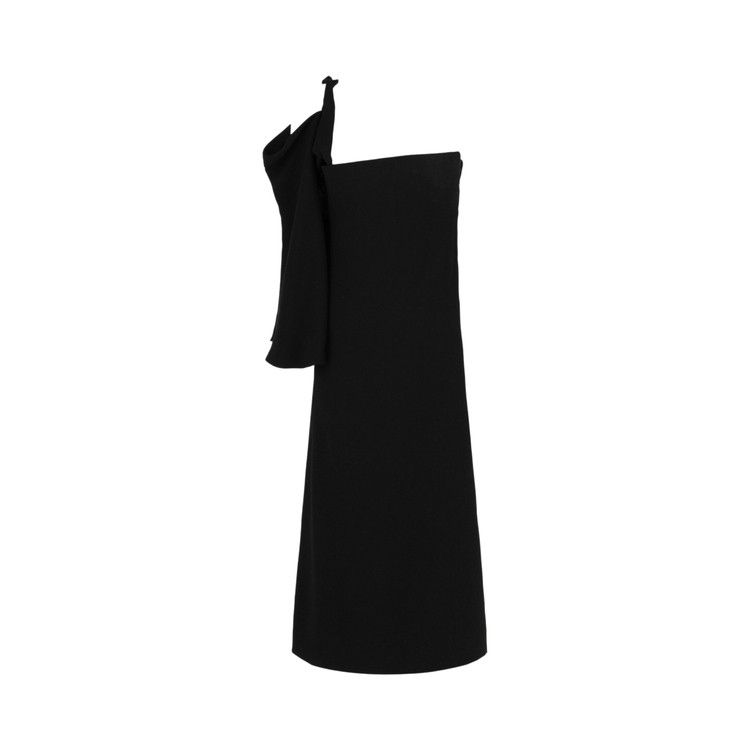 Ferragamo One-Shoulder Midi Dress 'Black'