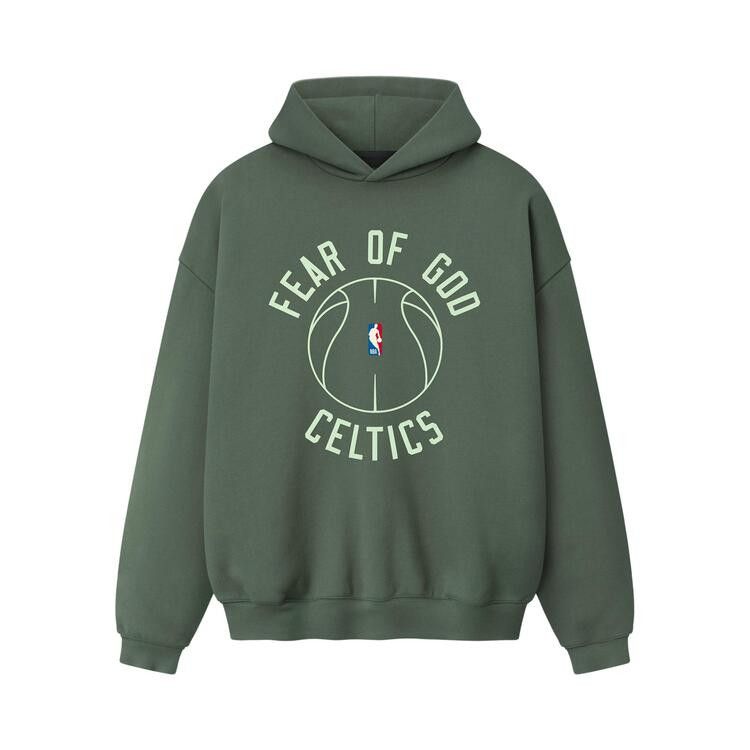 Fear of God Essentials Celtics X Barkley Hendricks 90s Hoodie 'Balsam Green'