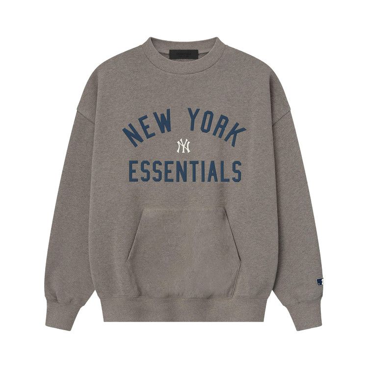 Fear of God Essentials Yankees Sport Crewneck 'Homestead Heather'