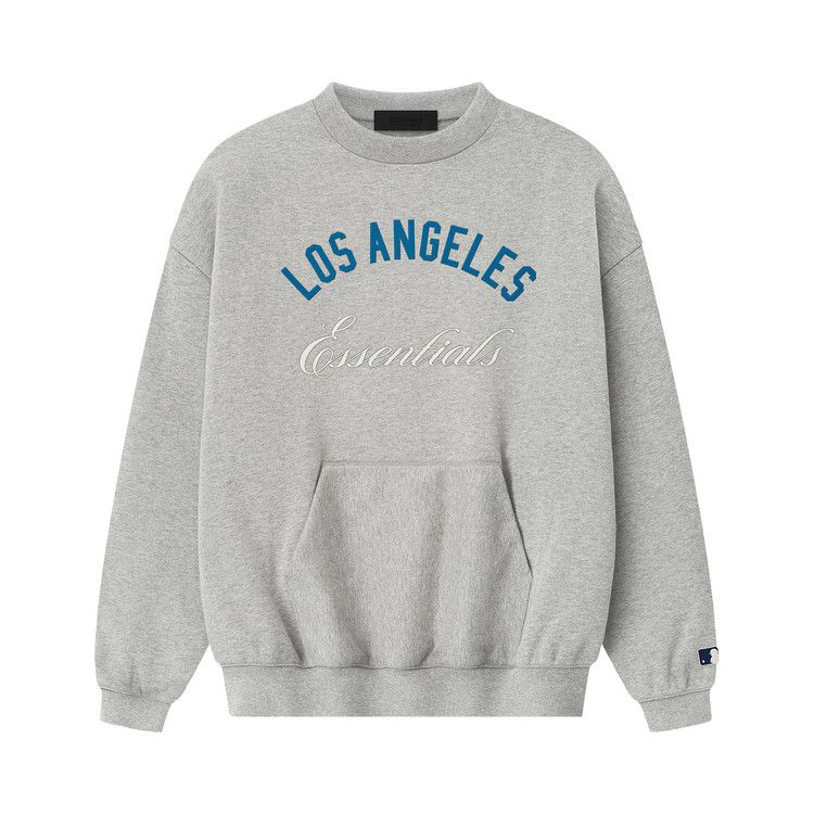 Fear of God Essentials Dodgers Sport Crewneck 'Concrete Heather'