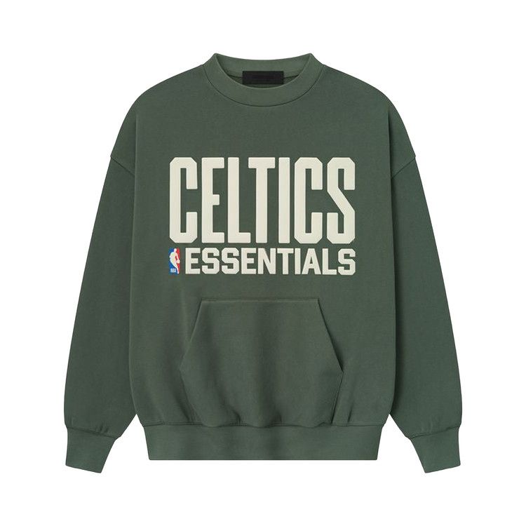 Fear of God Essentials x NBA Celtics Sport Crewneck 'Balsam Green'