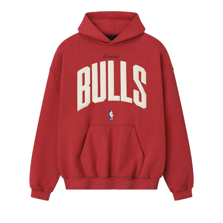 Fear of God Essentials Bulls 90s Hoodie 'Red'