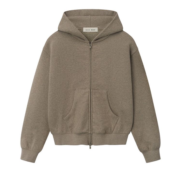 Fear of God Essentials Classic Full Zip Hoodie 'Homestead Heather'