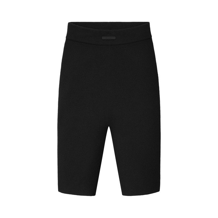 Fear of God Essentials Rib Knit Bike Short 'Vintage Black'