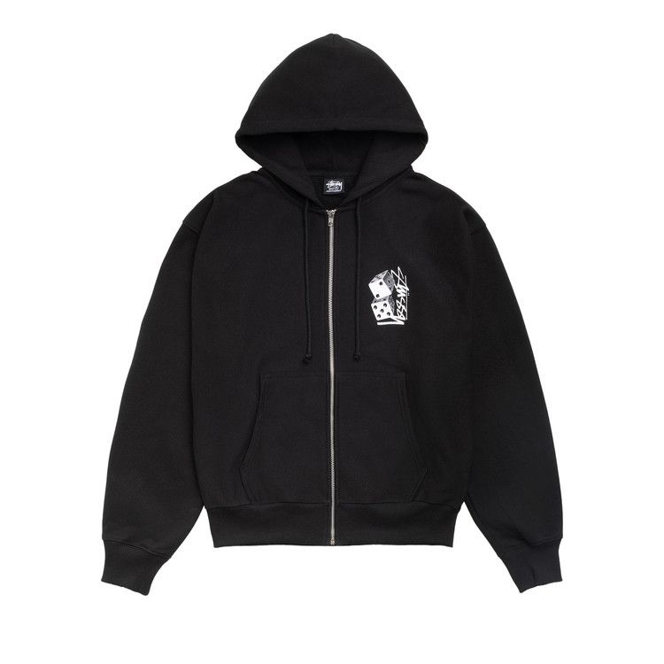 Stussy Tall Dice Zip Hoodie 'Black'