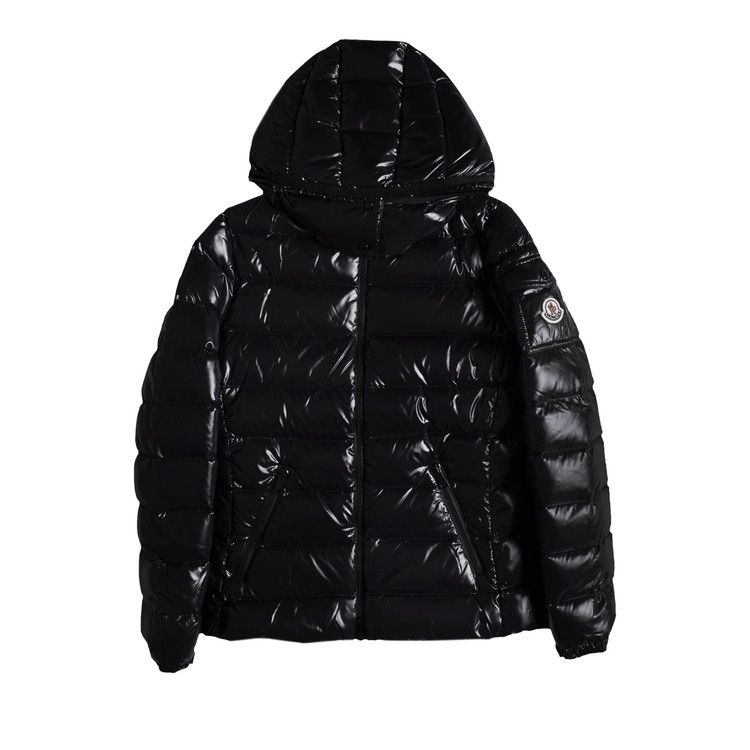 Moncler Bady Hooded Shiny Full Zip Jacket 'Black'